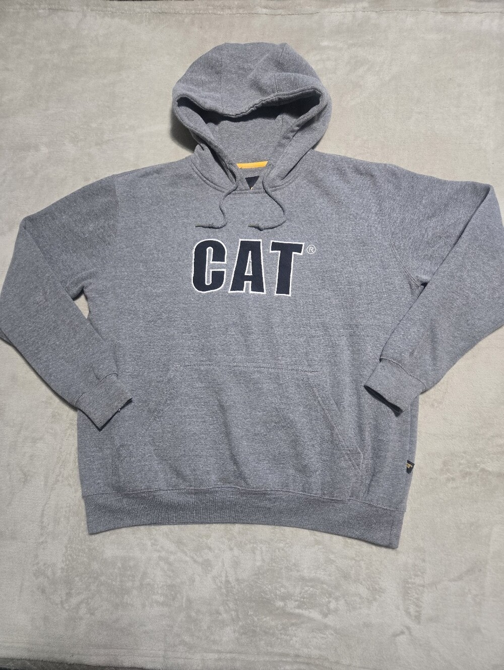 Caterpillar CAT Logo Hoodie Sweatshirt Mens Size Large